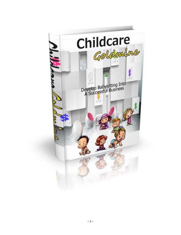 Childcare Goldmine PDF Download – Unknown Author