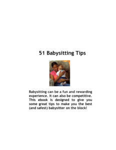 68758a36e8239 51 babysitting tips Kitap Kapağı