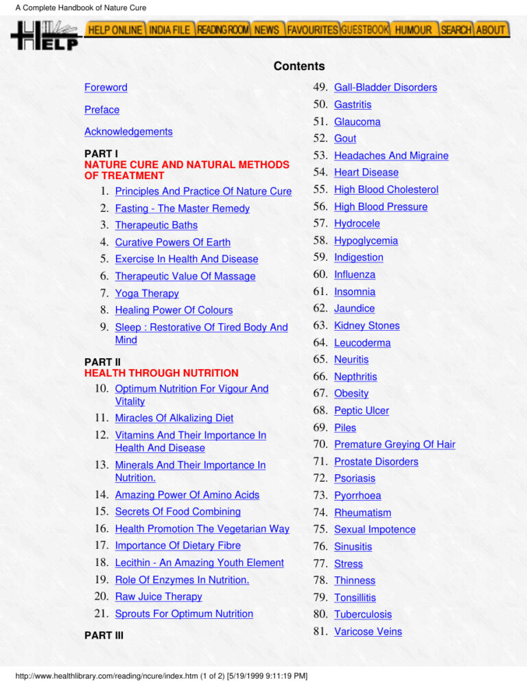 A Complete Handbook of Nature Cure PDF Download – Unknown Author