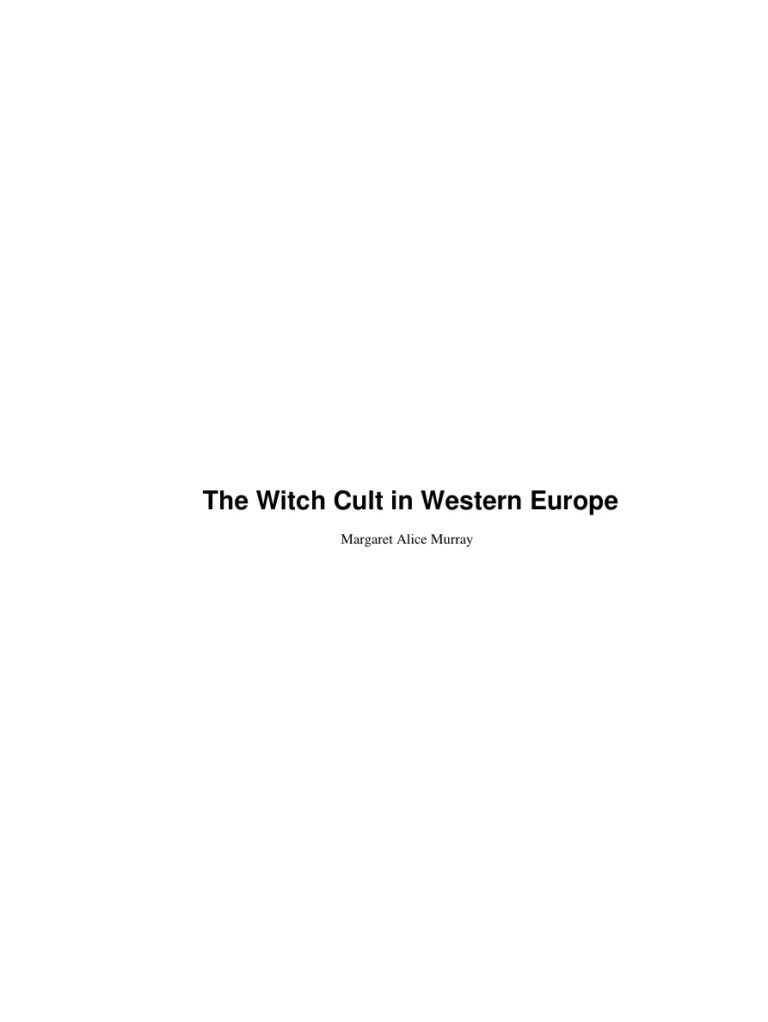 The Witch-Cult in Western Europe PDF Download – Margaret Alice Murray