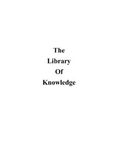 68775912c7a04 the library of knowledge Kitap Kapağı