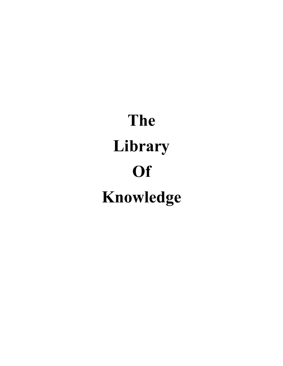 The Library of Knowledge PDF Download