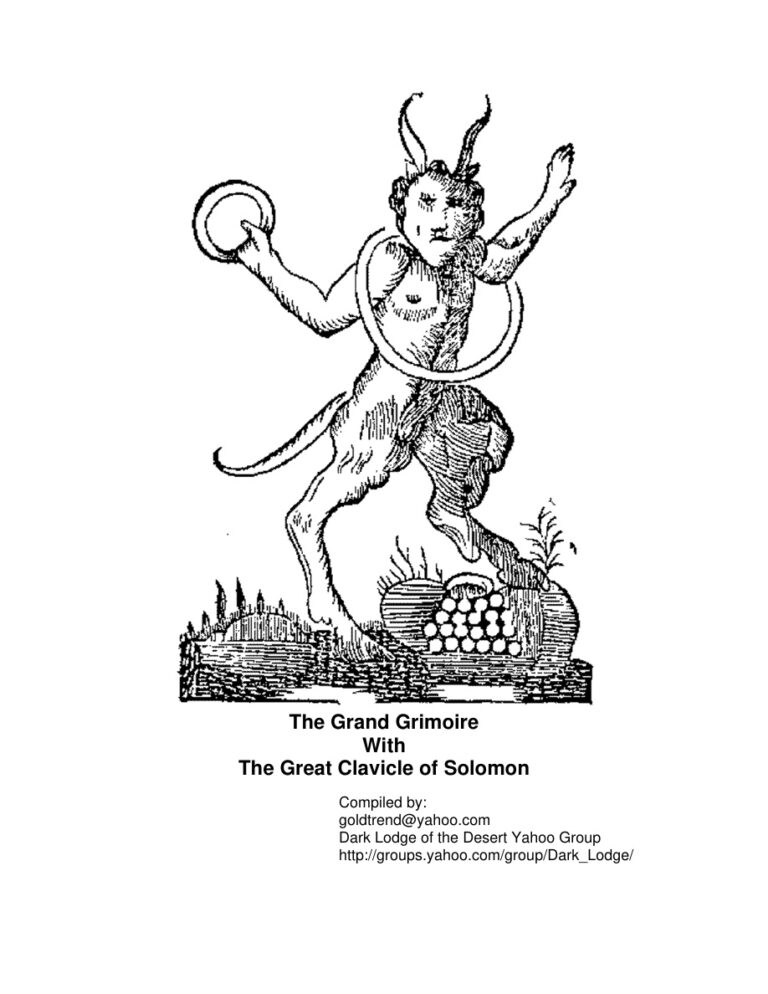The Grand Grimoire PDF Download – Unknown Author