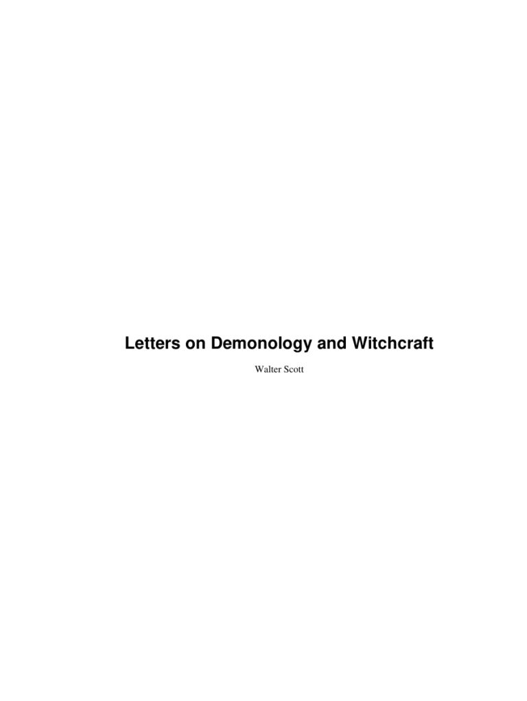 Letters on Demonology and Witchcraft PDF Download – Walter Scott