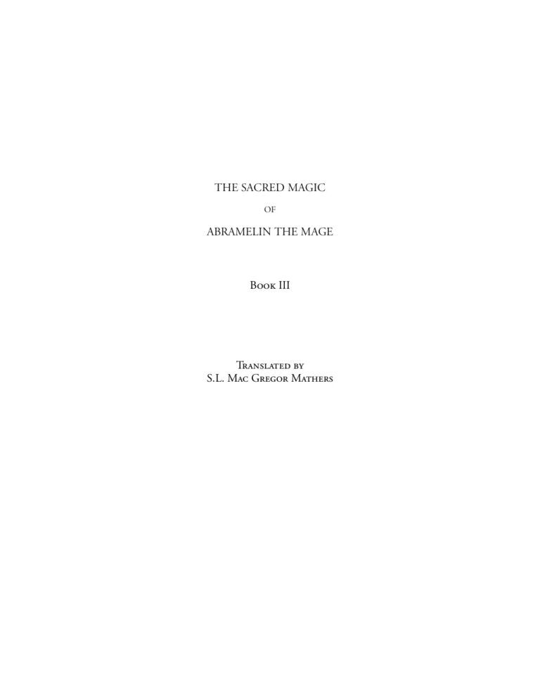 The Sacred Magic of Abramelin the Mage PDF Download – Unknown Author