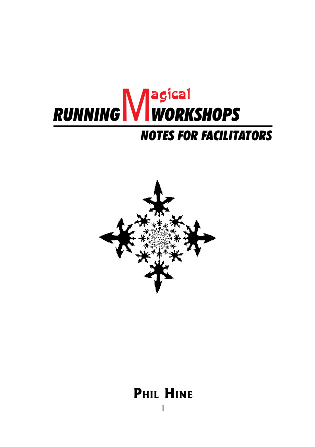 6878254eb5321 running magical workshops notes for facilitators phil hine Kitap Kapağı