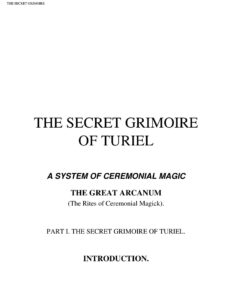 6879021ada4c6 grimoire of turiel the secret grimoire of turiel Kitap Kapağı