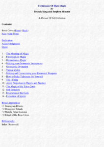 68790c0f09ff2 francis king technics of high magic Kitap Kapağı