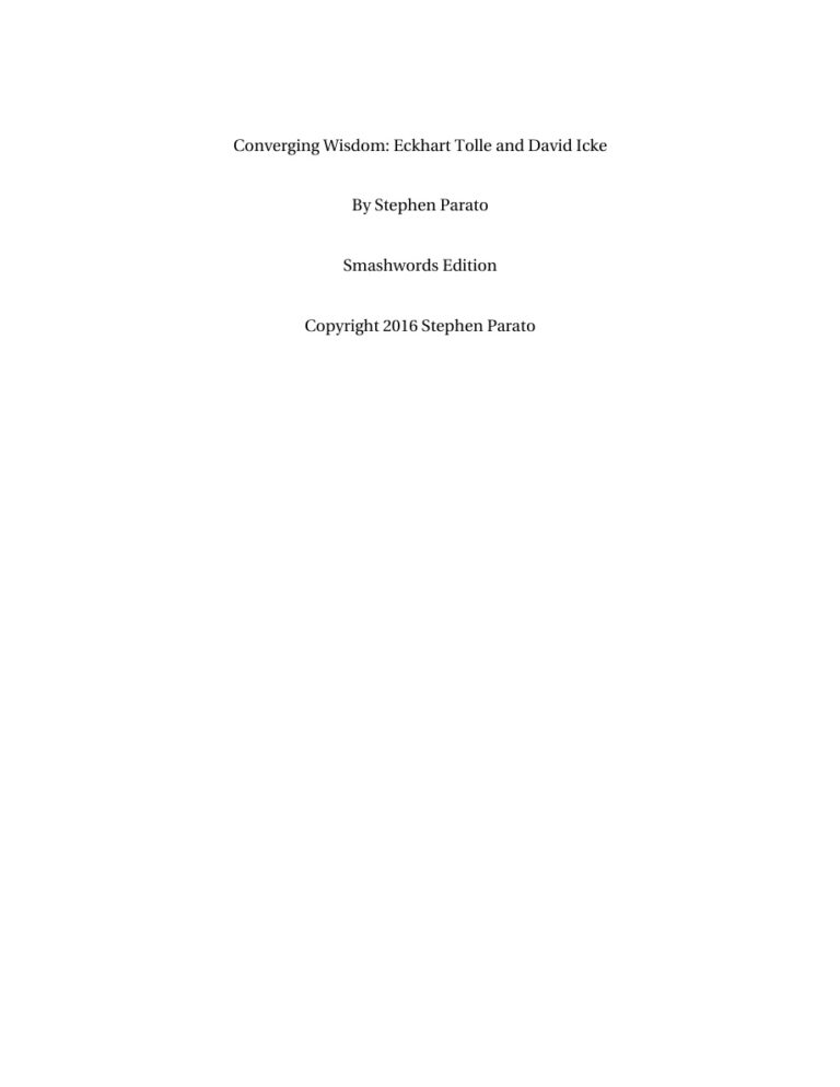 Converging Wisdom PDF Download – Stephen Parato