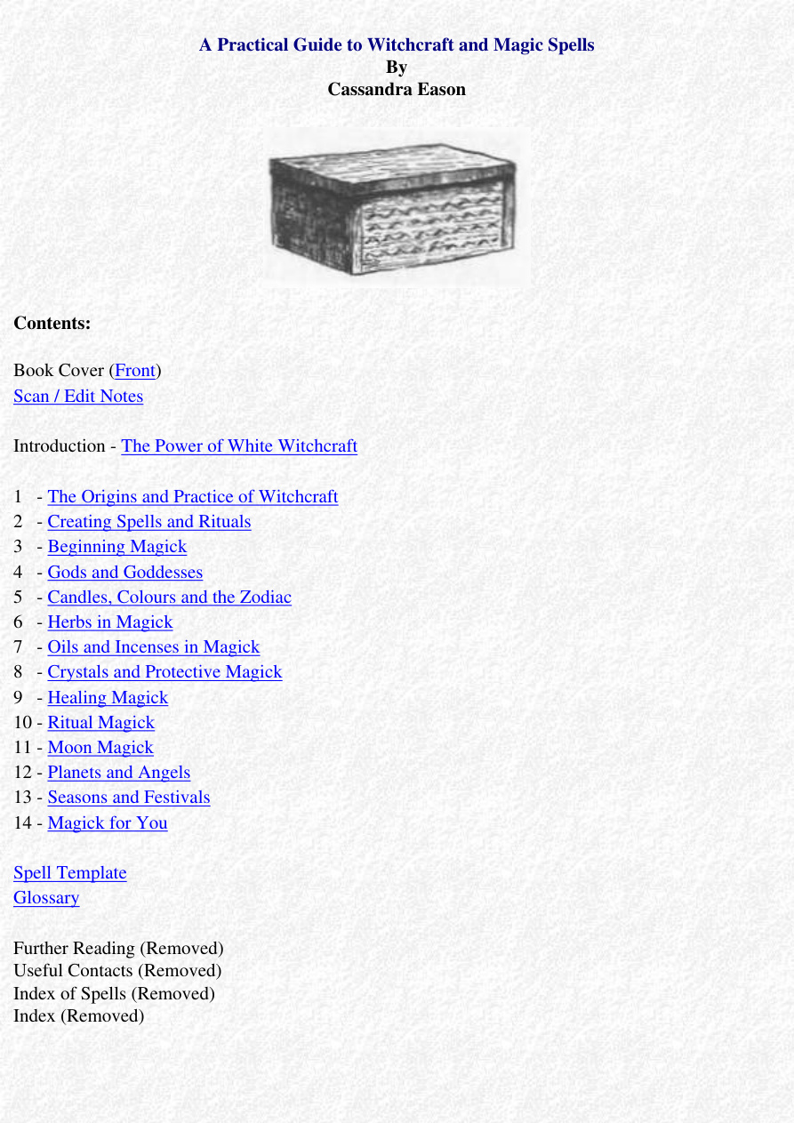 Practical Guide to Witchcraft and Magic Spells PDF Download