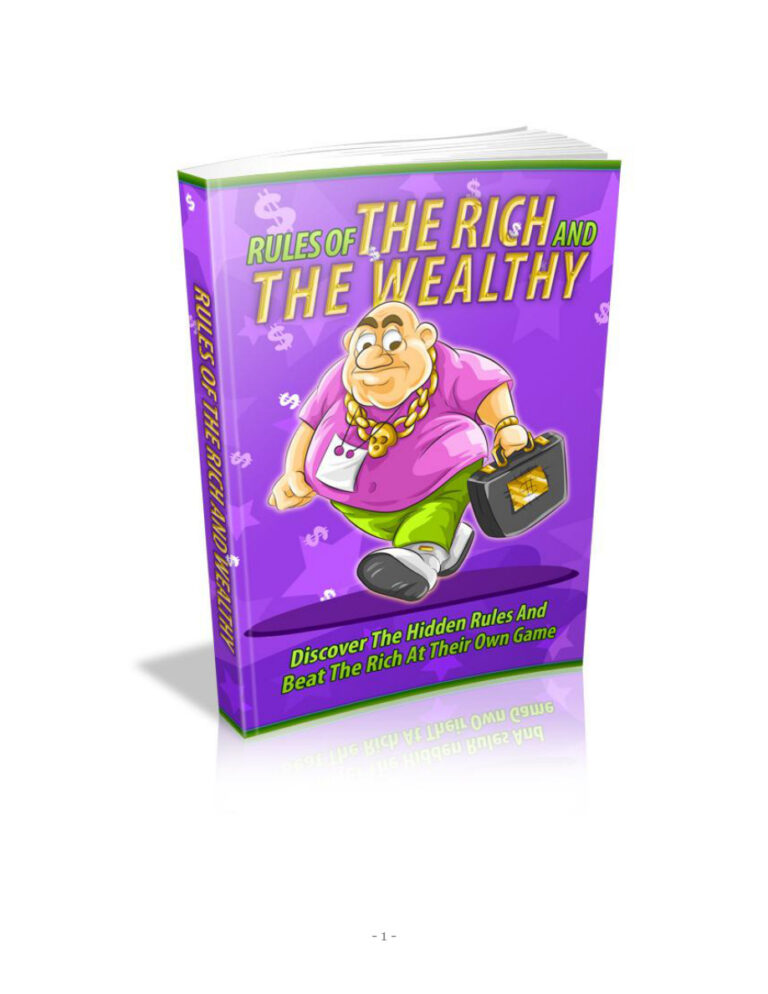 Rules of the Rich and Wealthy PDF Download – Unknown Author