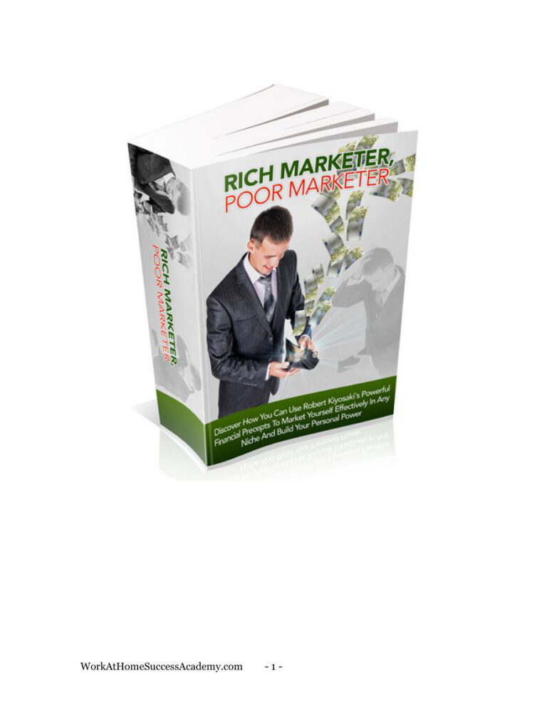 Rich Marketer Poor Marketer PDF Download – Unknown Author