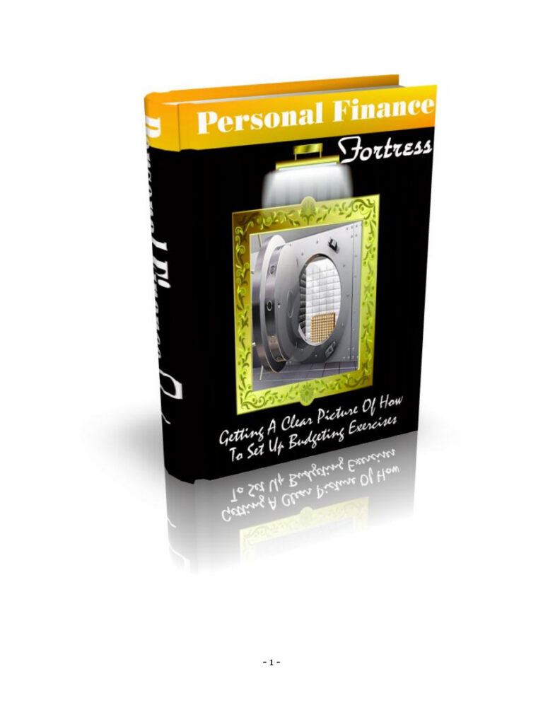 687b3fd9355d2 personal finance fortress getting a clear picture of how to set up budgeting exercises Kitap Kapağı