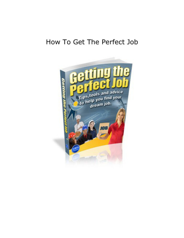 How to Get the Perfect Job PDF Download – Unknown Author