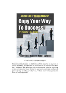 6882634cd8eaa copy your way to success proven online business models explained Kitap Kapağı