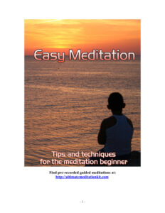 688348dc35ea5 easy meditation tips and techniques for the meditation beginner Kitap Kapağı