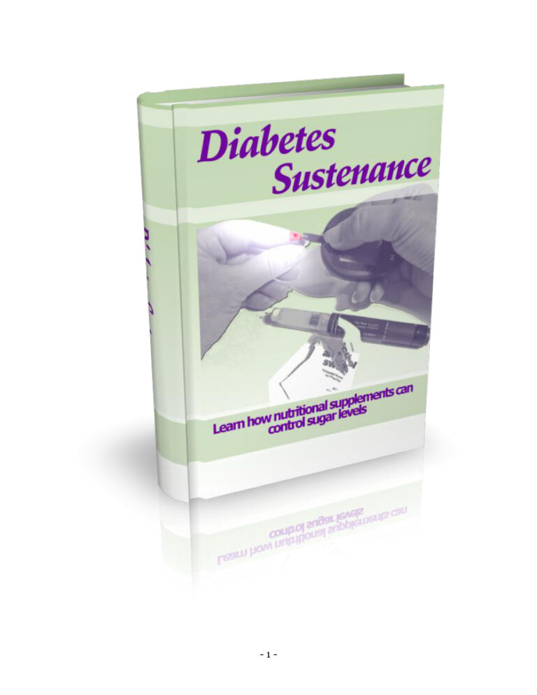 Diabetes Sustenance PDF Download – Unknown Author