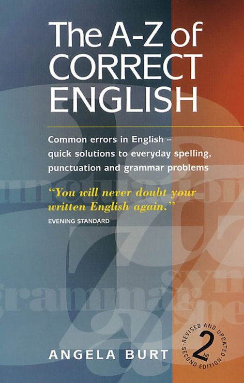 688515c665b66 the a z of correct english common errors in english Kitap Kapağı