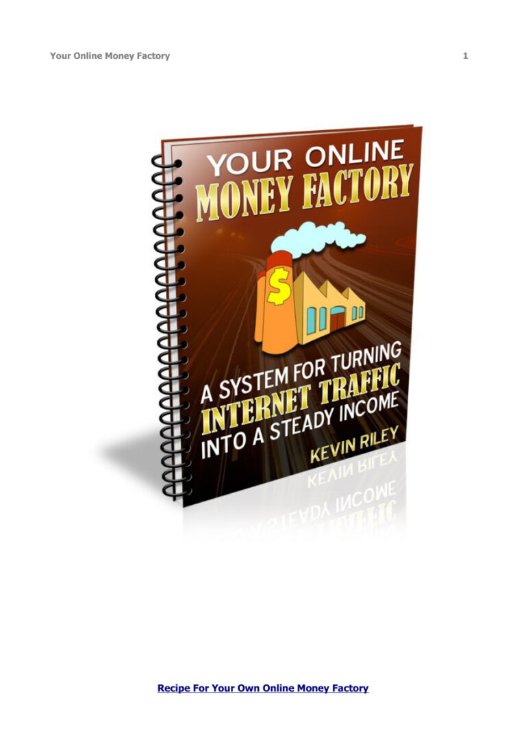 Your Online Money Factory PDF Download – Unknown Author