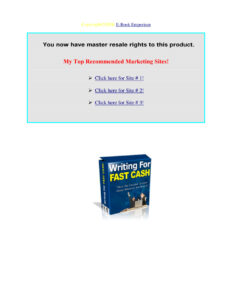 68875199716db writing for fast cash have the freedom to earn money whenever you want it Kitap Kapağı