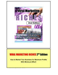 6887a2b39f8e2 viral marketing riches 2nd edition how to market your business for maximum profits with minimum effort Kitap Kapağı