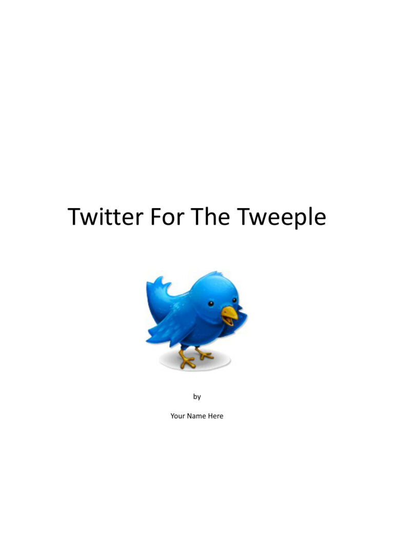 Twitter for the Tweeple PDF Download – Unknown Author
