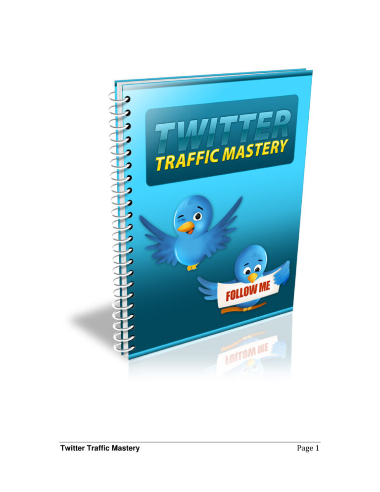 Twitter Traffic Mastery PDF Download – Unknown Author