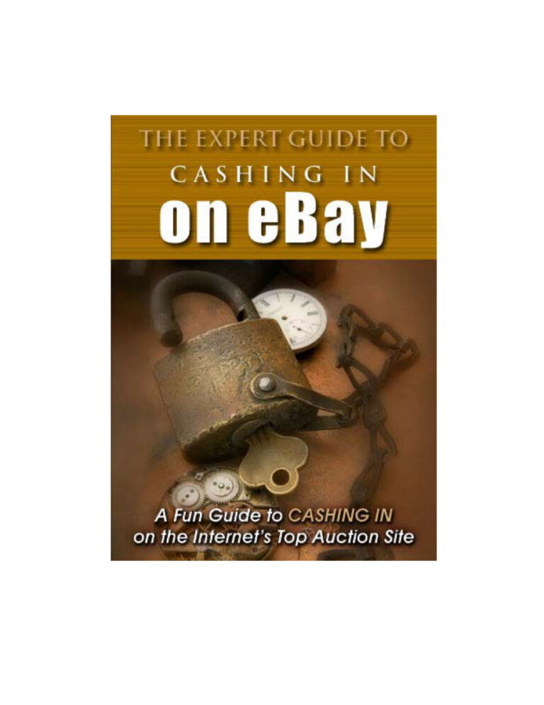 The Expert Guide to Cashing in on eBay PDF Download – Unknown Author