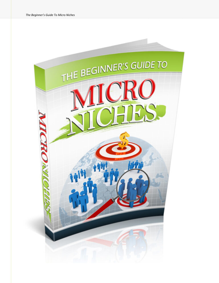 The Beginner’s Guide to Micro Niches PDF Download – Unknown Author