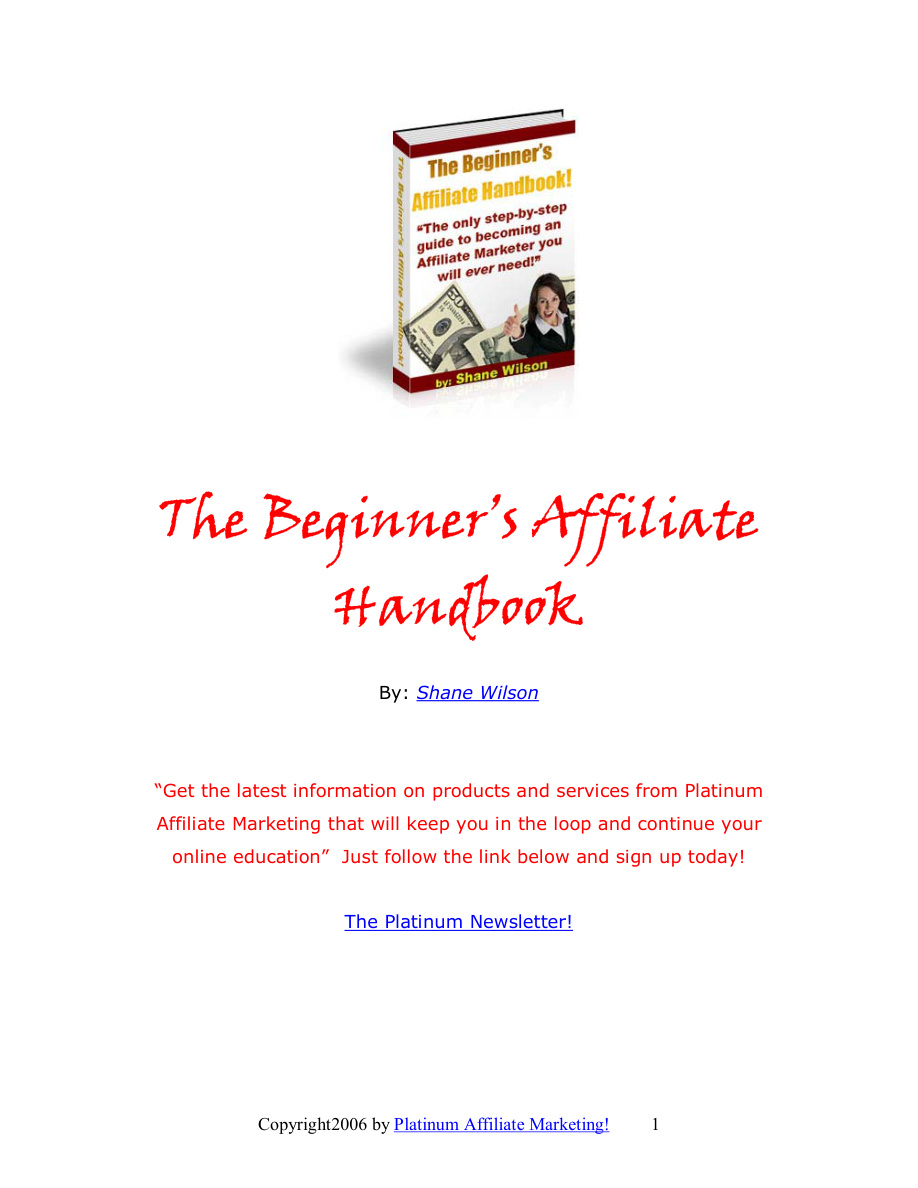 The Beginner's Affiliate Handbook PDF Download