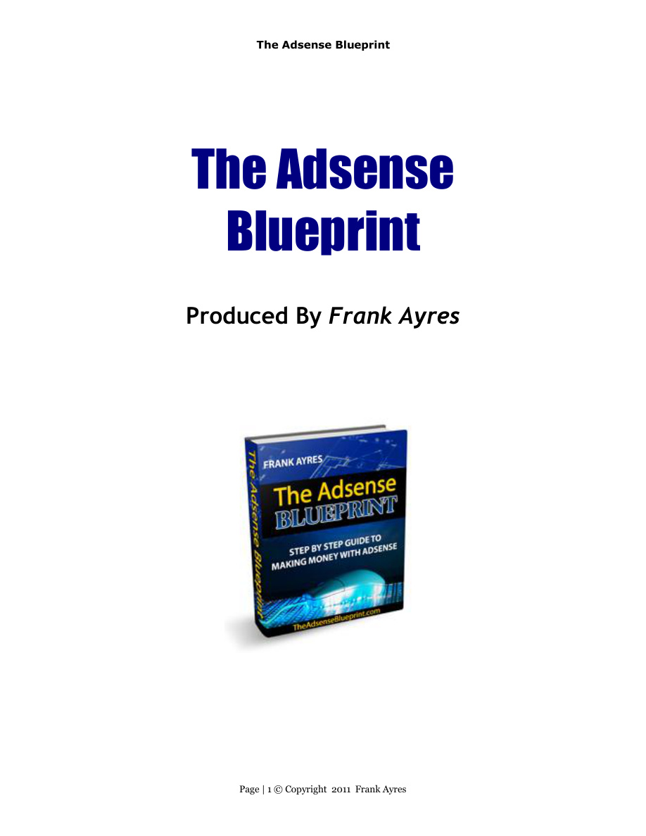 The Adsense Blueprint PDF Download