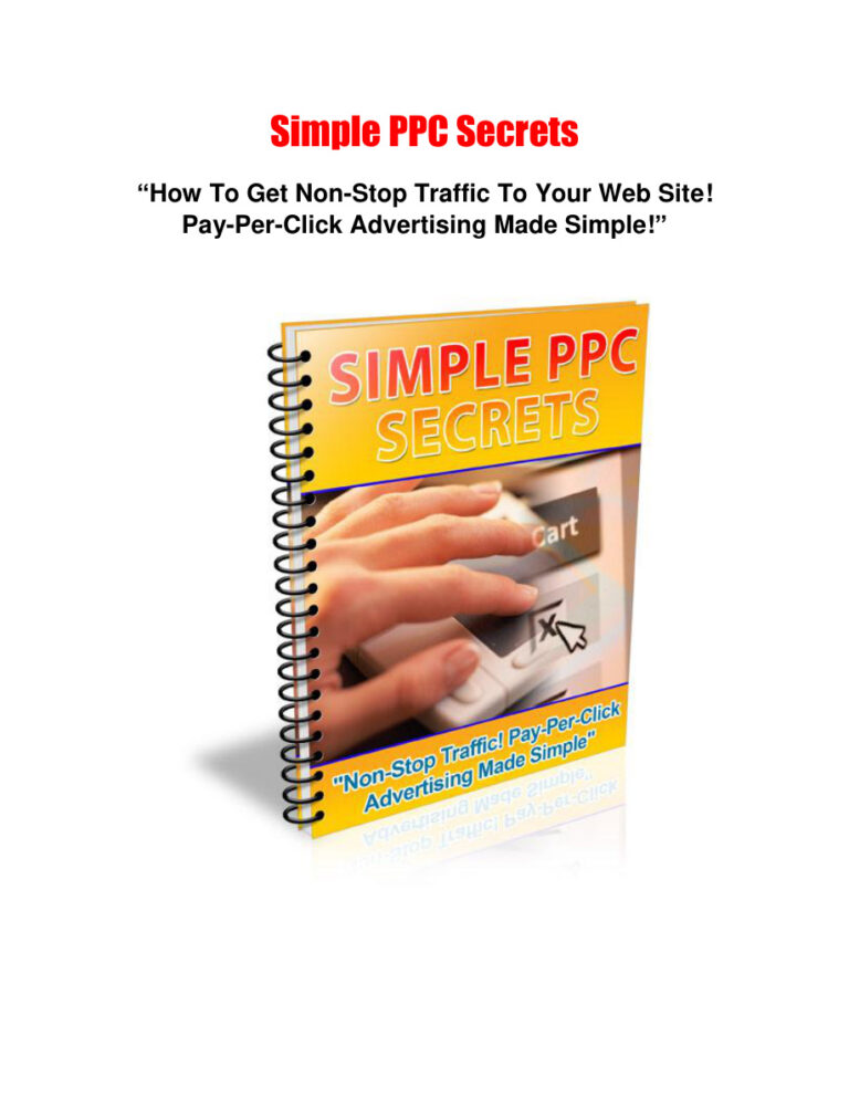 Simple PPC Secrets PDF Download – Unknown Author