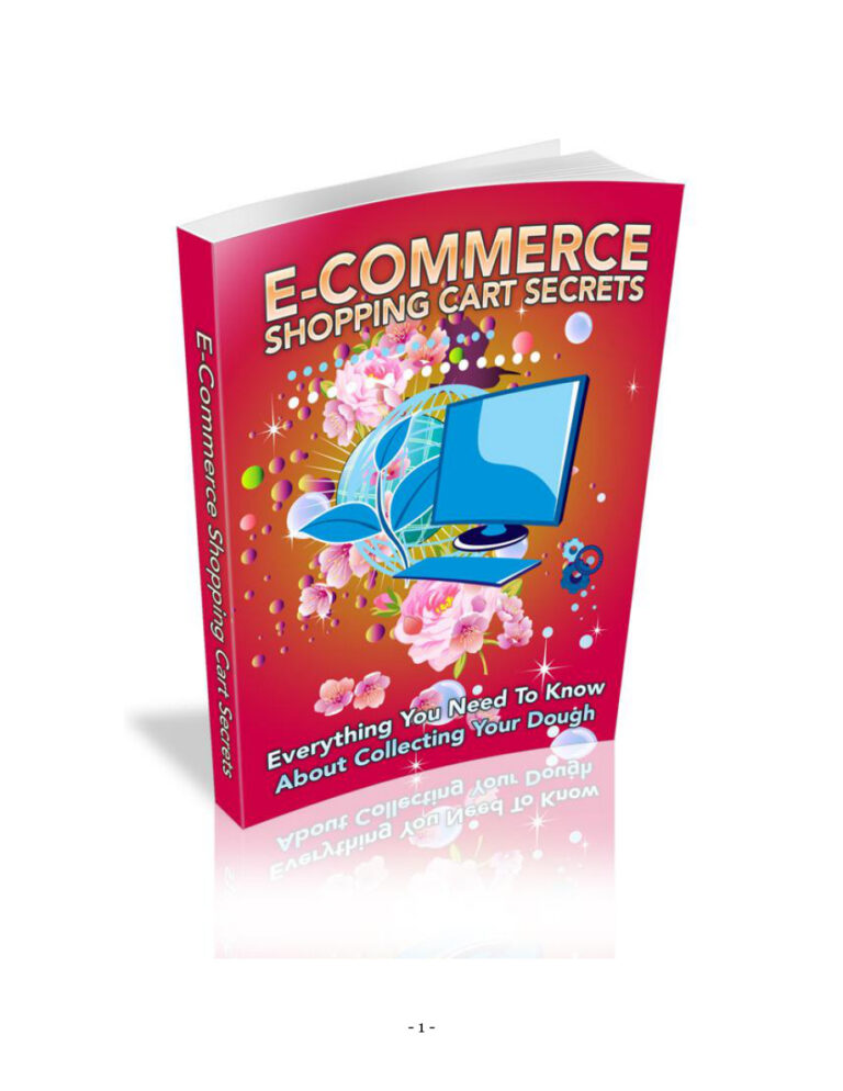 E-commerce Shopping Cart Secrets PDF Download – Unknown Author