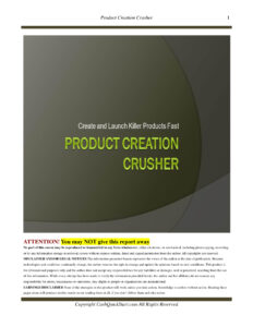 688943d2703a8 product creation crusher purchase and lunch killer product Kitap Kapağı