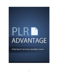 6889b7cb5fcfb plr advantage 30 top ways to use private label right content Kitap Kapağı