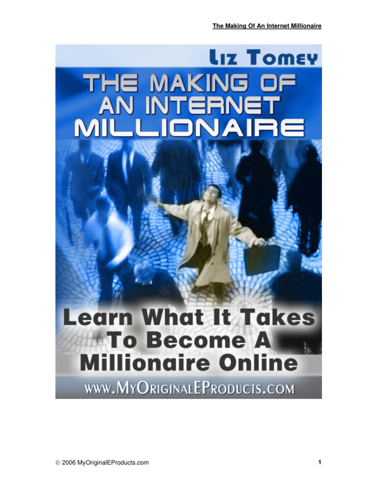 The Making of an Internet Millionaire PDF Download – Unknown Author