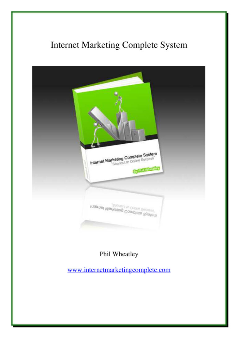 Internet Marketing Complete System PDF Download – Unknown Author
