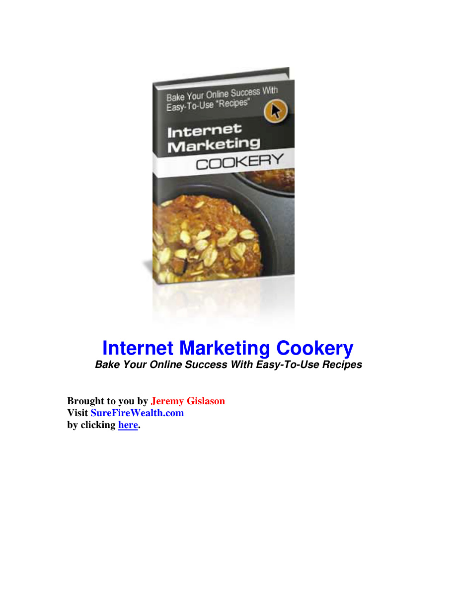 Internet Marketing Cookery PDF Download