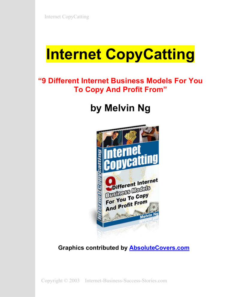 Internet Copycatting PDF Download – Unknown Author