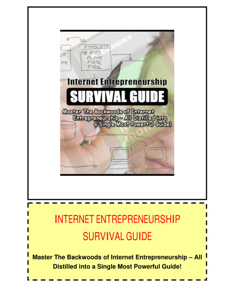 Internet Entrepreneurship Survival Guide PDF Download – Unknown Author