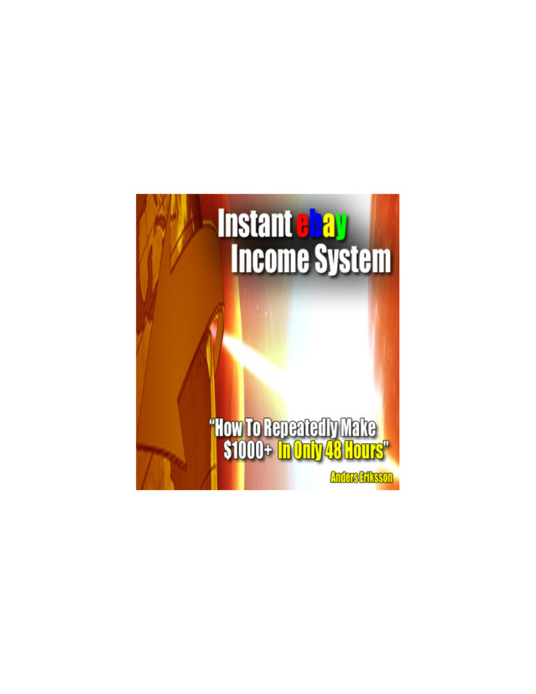 Instant eBay Income System PDF Download – Unknown Author