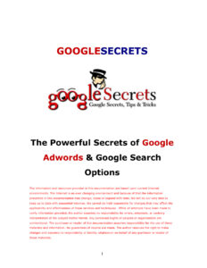 688b0df19c863 google secrets tips and tricks the powerful secrets of google adwords google search options Kitap Kapağı