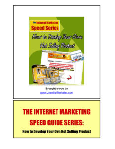 688b558c1bdfa the internet marketing speed guide series how to develop your hot selling product Kitap Kapağı