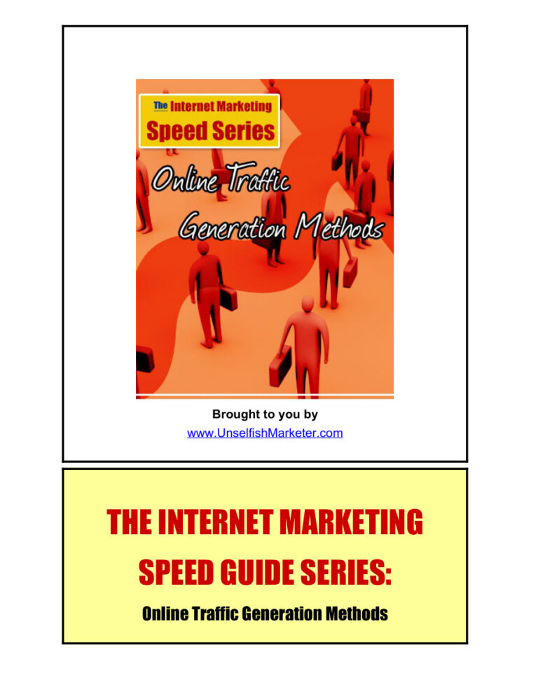 Online Traffic Generation Methods PDF Download – Unknown Author
