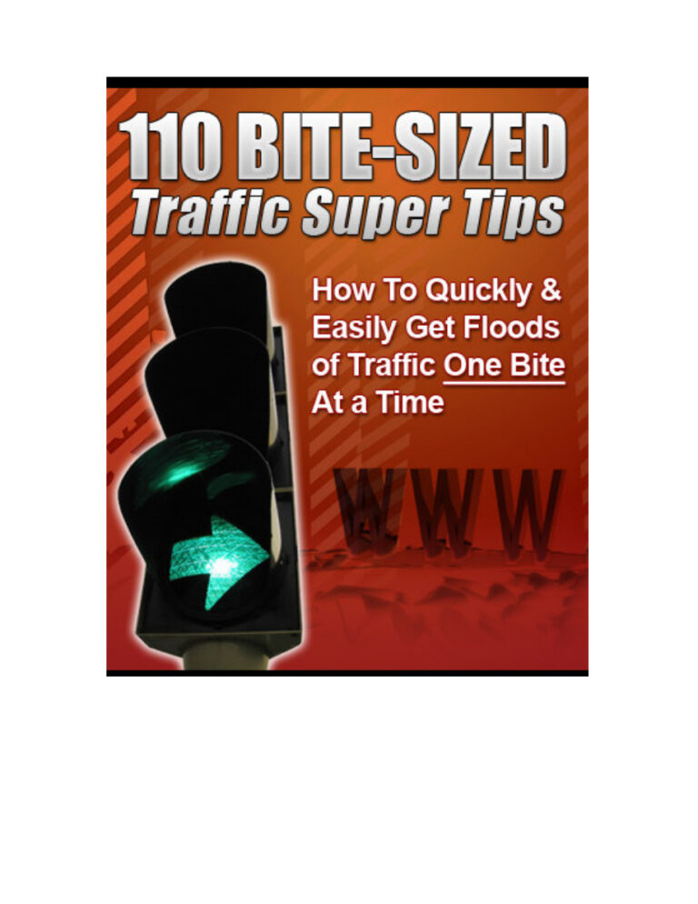 110 Bite-Sized Traffic Super Tips PDF Download – Unknown Author