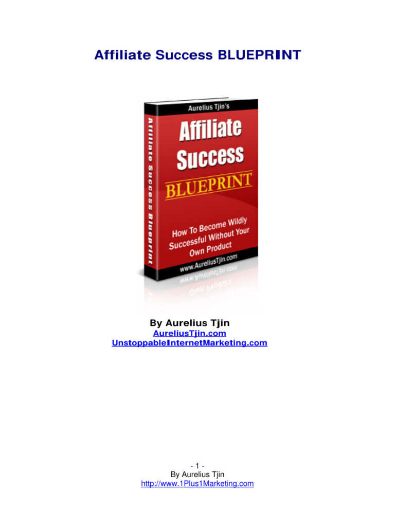 Affiliate Success Blueprint PDF Download – Unknown Author