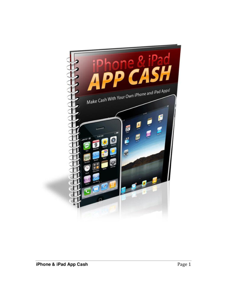 iPhone and iPad App Cash PDF Download – Unknown Author
