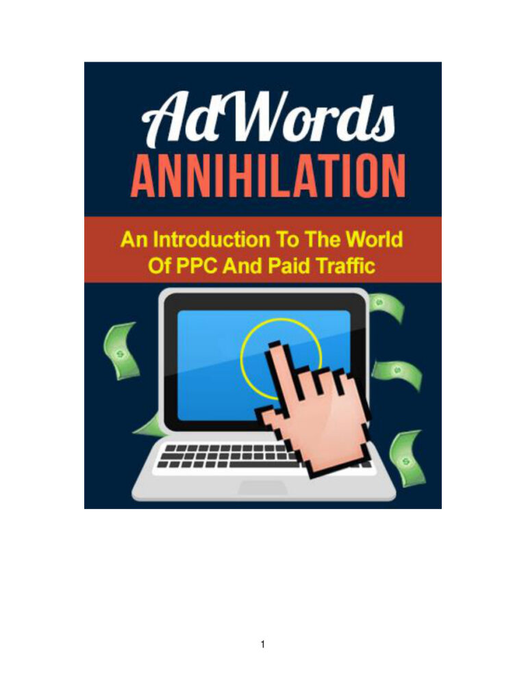 Adwords Annihilation PDF Download – Unknown Author