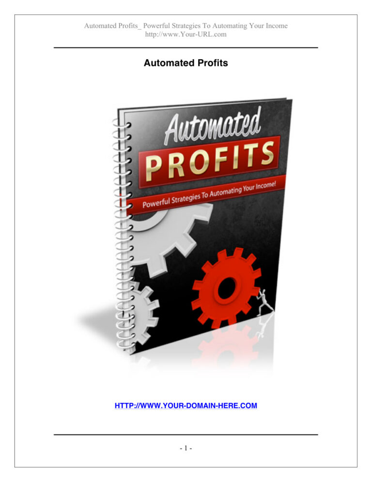 Automated Profits PDF Download – Unknown Author
