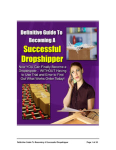 688e9277ef185 definitive guide to becoming a successful dropshipper Kitap Kapağı